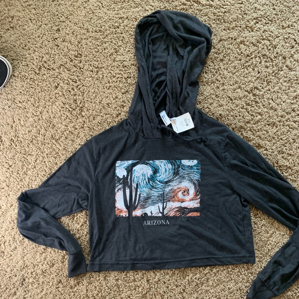 Arizona starry night cropped hoodie shirt